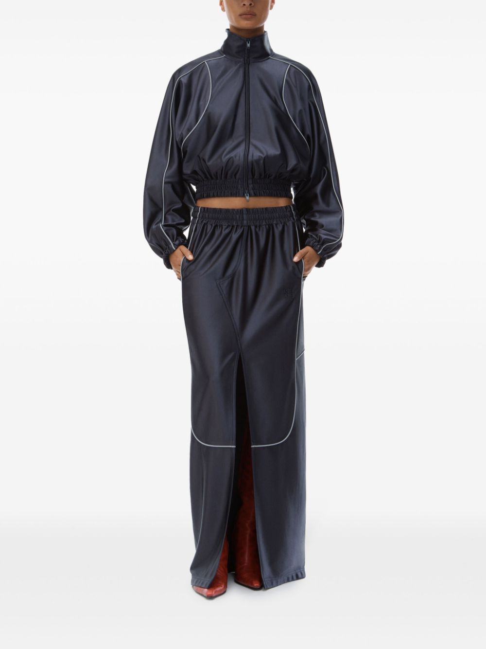 Alexander Wang Deconstructed jacket - Zwart