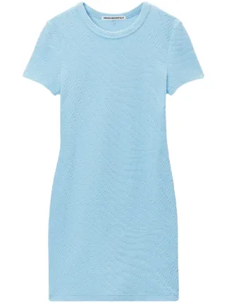 Alexander Wang ショートスリーブ ミニドレス | ブルー | FARFETCH JP