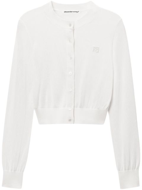 Alexander Wang cropped crew neck cardigan Women