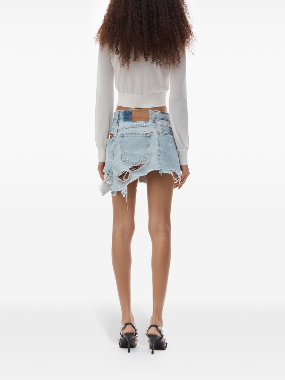 Alexander Wang cropped crew neck cardigan Women