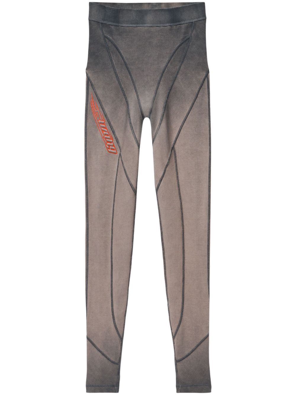 Alexander Wang logo-waistband leggings - Grey