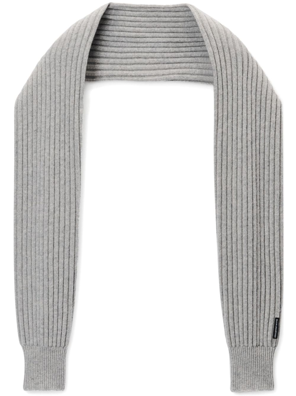 Alexander Wang logo-tag scarf - Grey