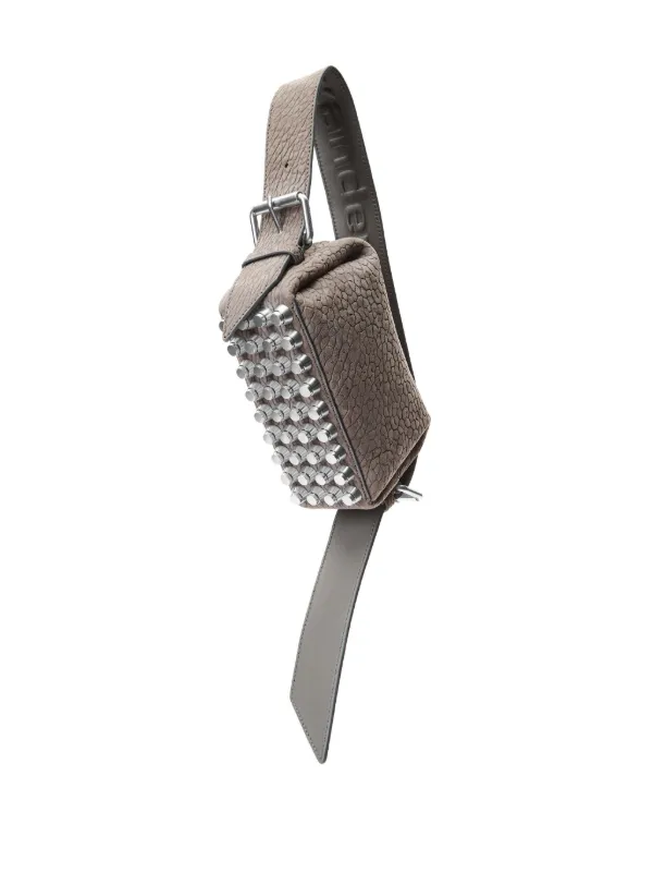 ショルダーバッグ・ポシェット ALEXANDER WANG GREY NABUK SMALL RICCO SHOULDER BAG Alexander Wang Small Ricco Nubuck Leather Crossbody Bag