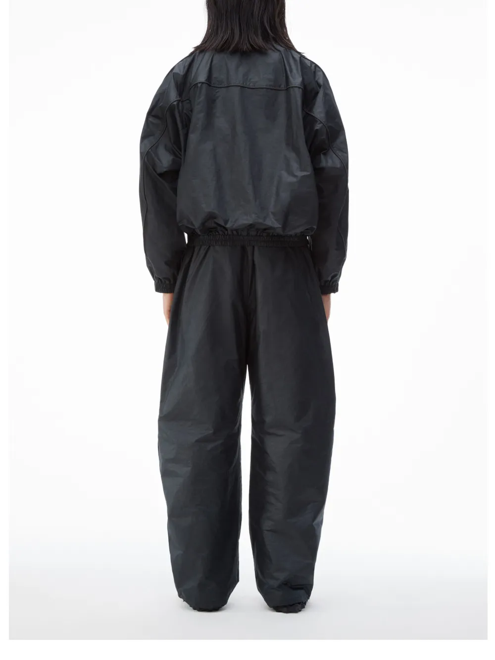 Alexander Wang Piped-trim Track Jacket In Black