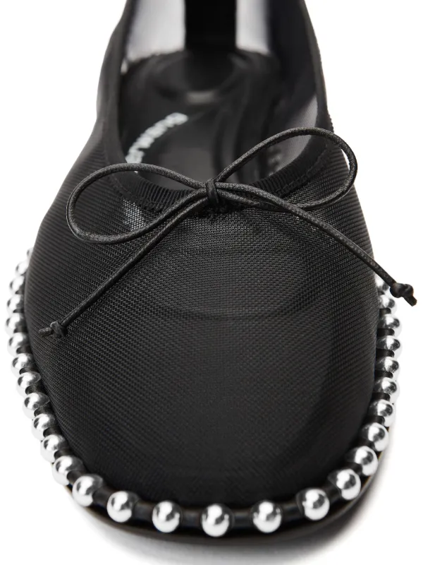 関税込◆ALEXANDER WANG◆Lina Ballchain バレエシューズ Alexander Wang Lina Ballchain フラットシューズ | ブラック