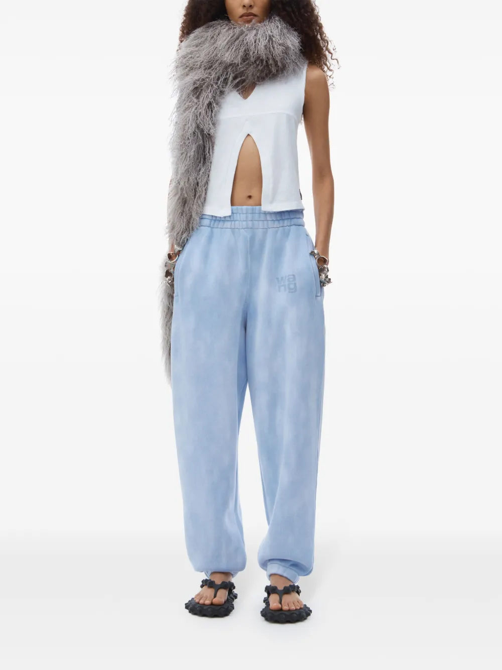 Alexander Wang Terry track pants - Blauw