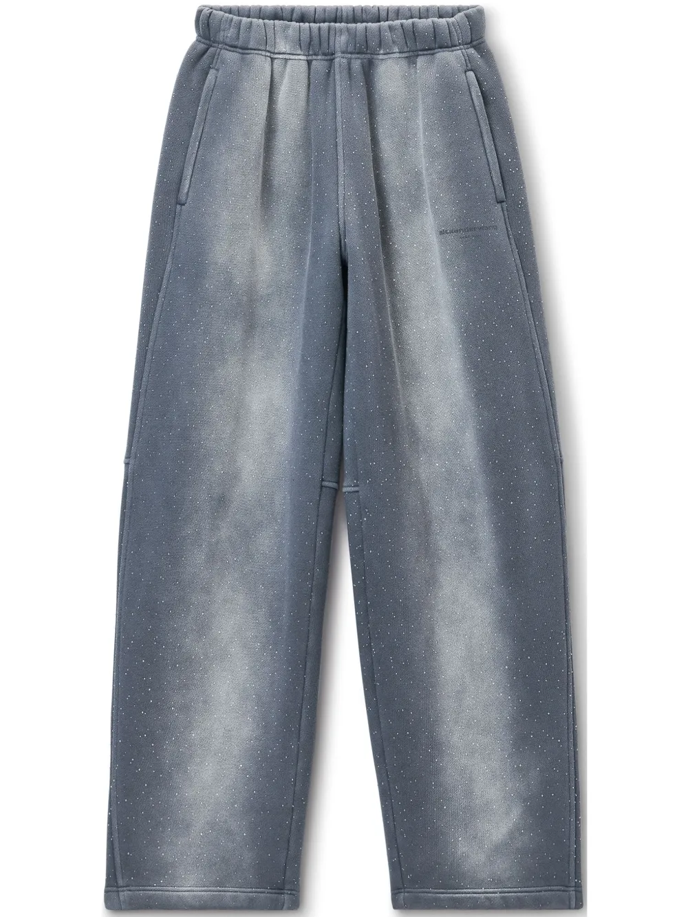 Alexander Wang Crystal-embellished Track Pants In Grey
