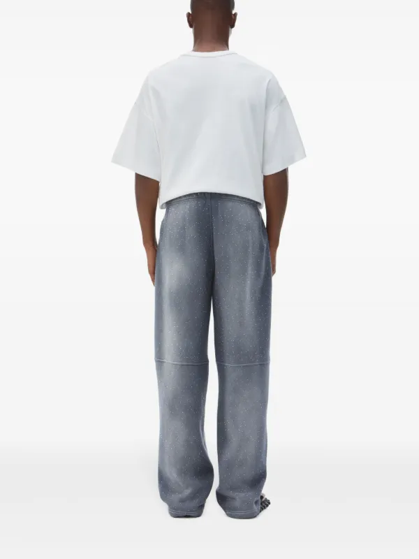 Alexander Wang crystal-embellished Track Pants | Grey | FARFETCH