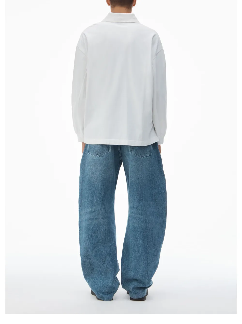Alexander Wang Jersey poloshirt Wit