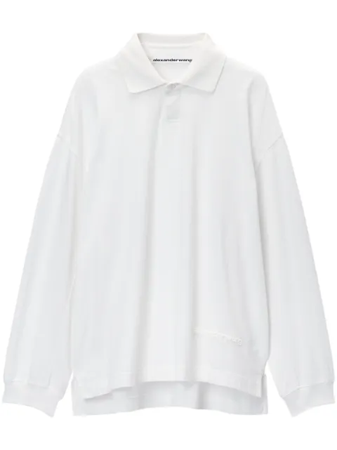 Alexander Wang cotton jersey polo shirt