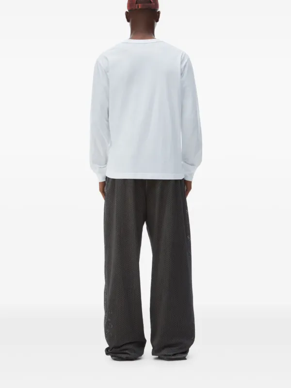 Alexander Wang ダメージ ロゴ Tシャツ | ホワイト | FARFETCH JP