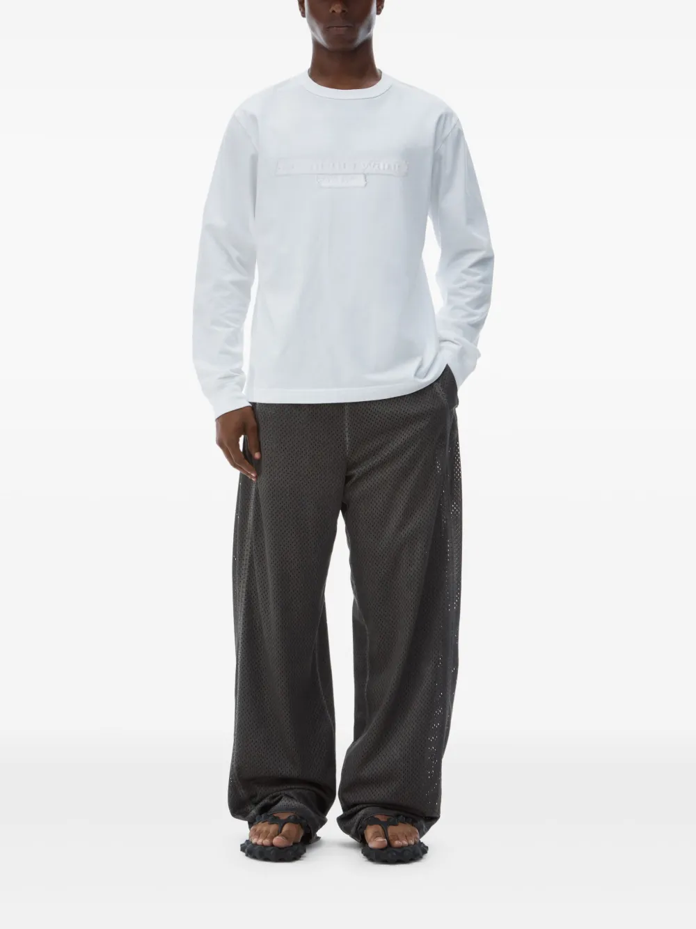 Alexander Wang distressed-logo cotton T-shirt | T-Shirts & Jersey Shirts | Image 2