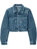 Alexander Wang bonded-seams denim jacket - Blue