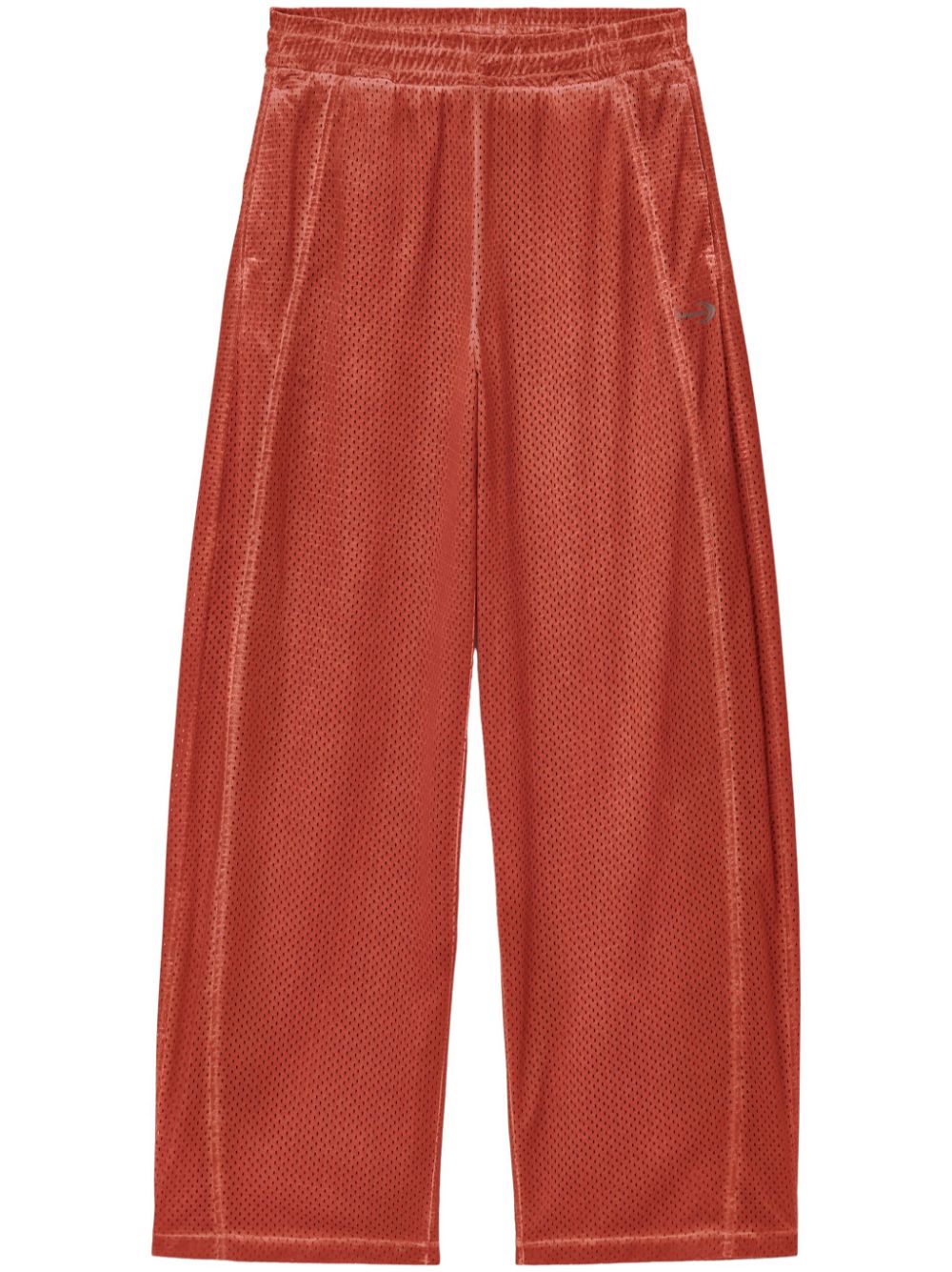 perforated mesh trousers