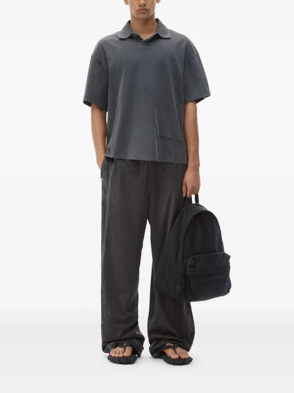 Alexander Wang Katoenen poloshirt - Grijs