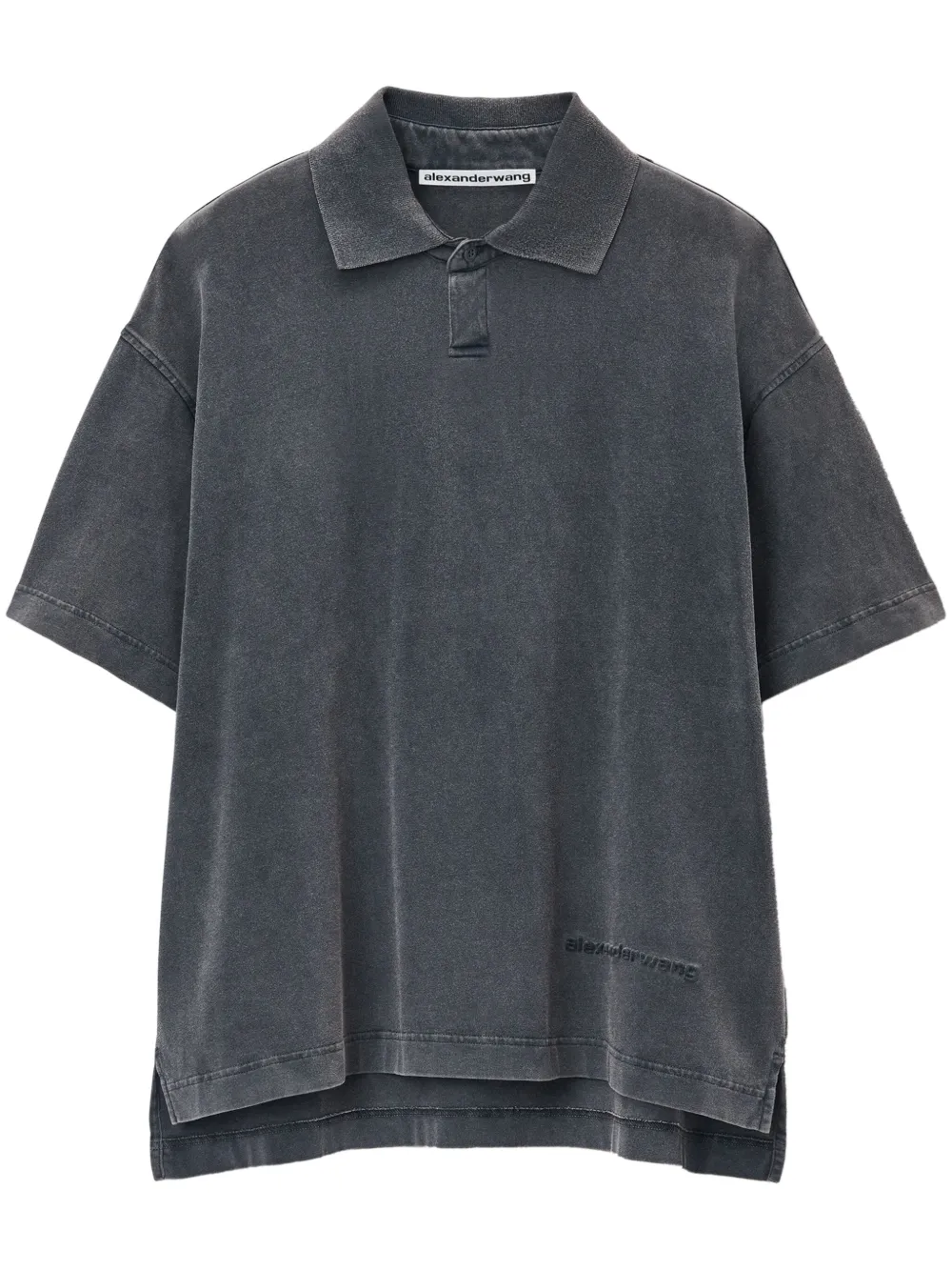 Alexander Wang cotton polo shirt | Grey | Image 1