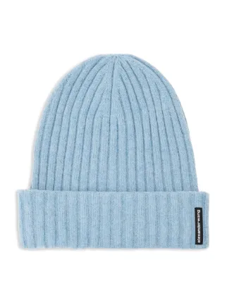 Alexander Wang Accessories | Alexander Wang Winter Hat dome logo beanie in ribbed wool stretch in CHARCOAL  main image 3