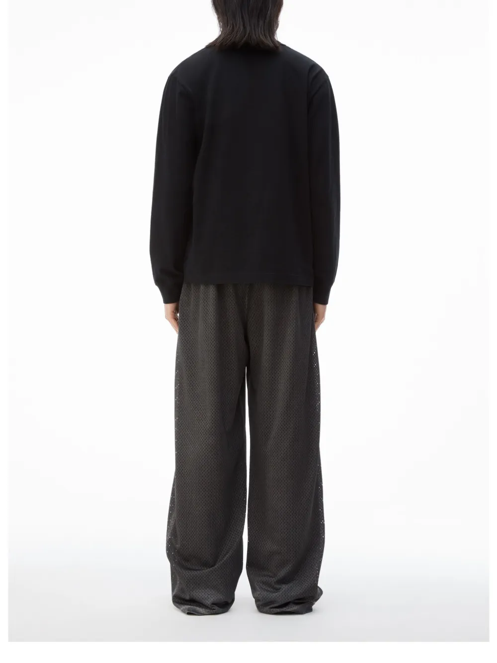 Alexander Wang Sweater met logo Zwart