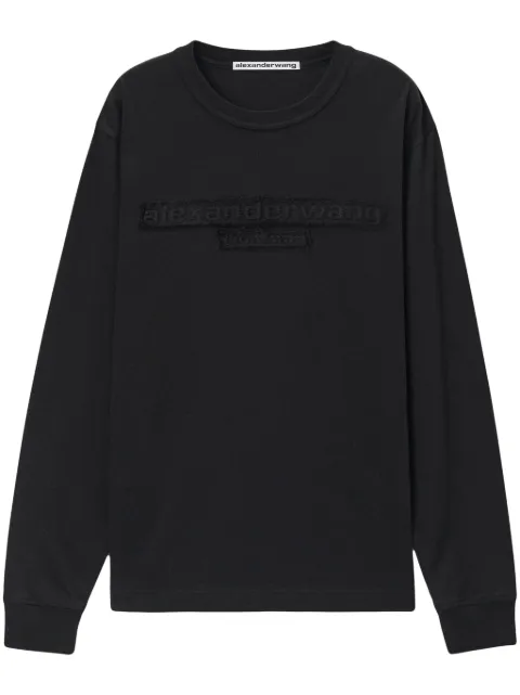 Alexander Wang sudadera con detalle del logo