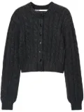 Alexander Wang cable knit cardigan - Grey