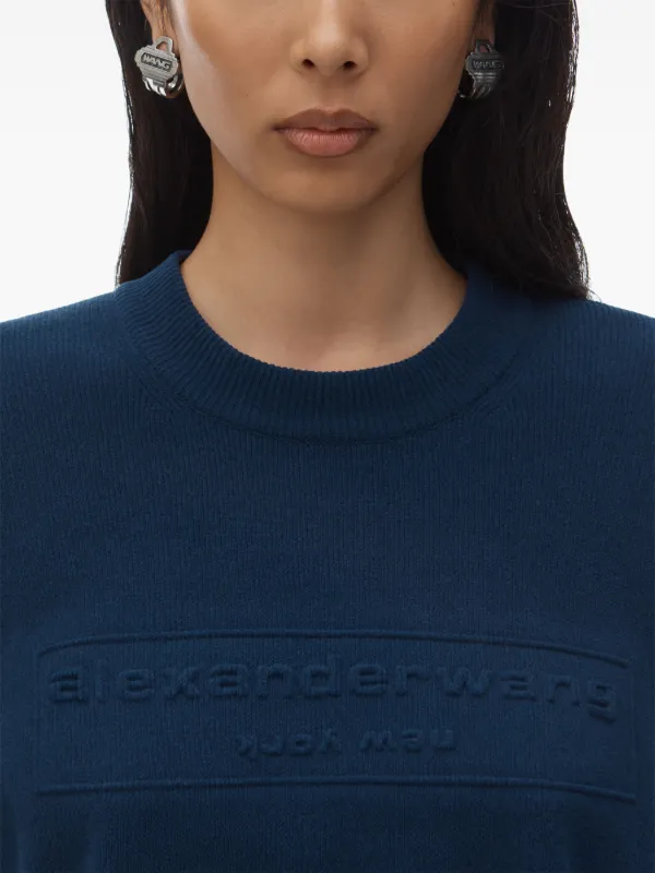 alexanderwang / ロゴ スウェットシャツ Alexander Wang ロゴ スウェットシャツ | ブルー | FARFETCH JP