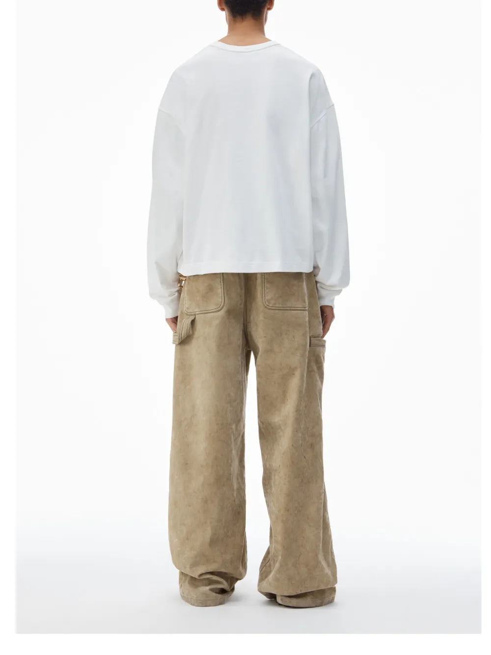 Alexander Wang Katoenen jersey T-shirt Wit