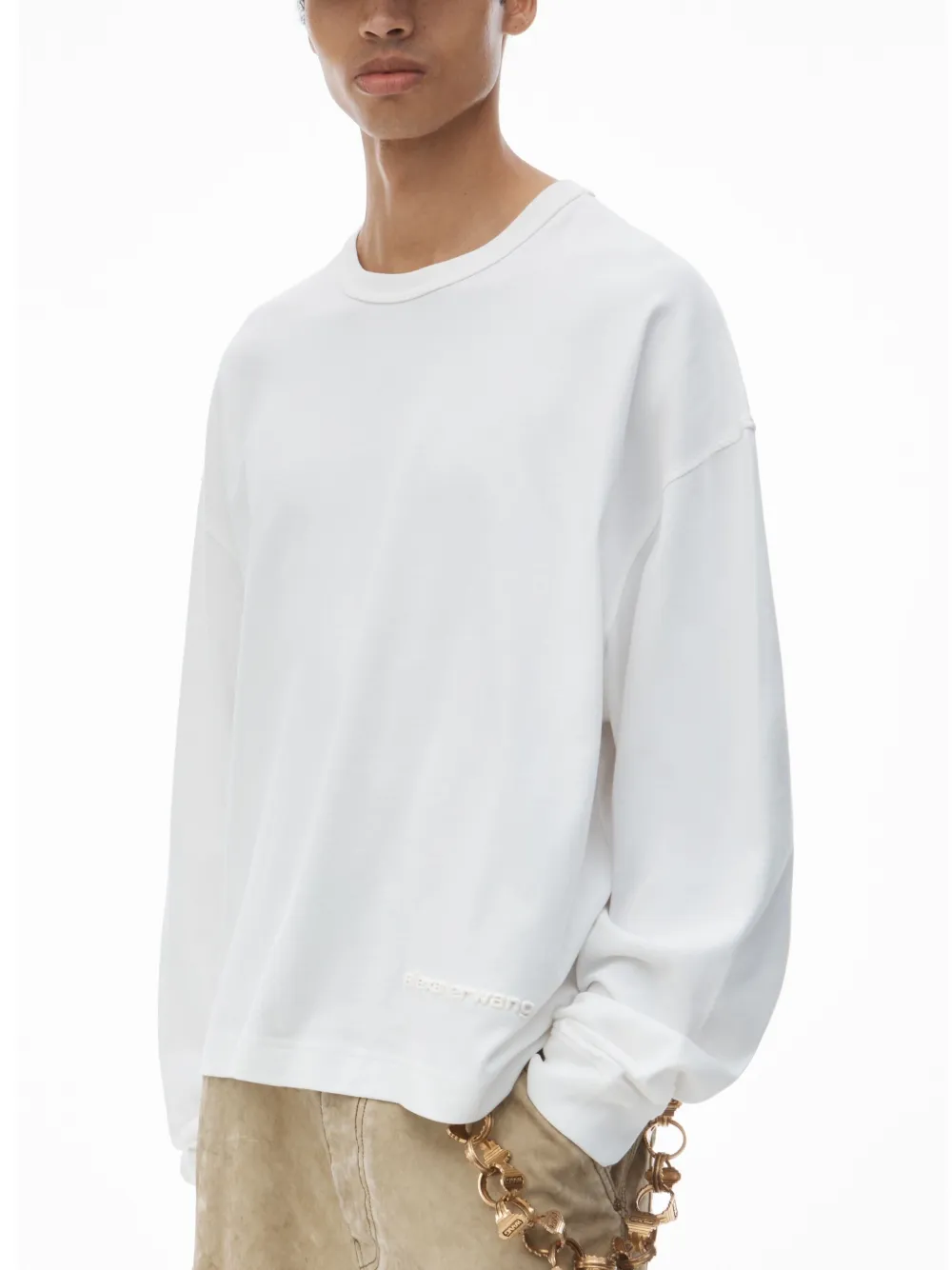 Alexander Wang Katoenen jersey T-shirt Wit