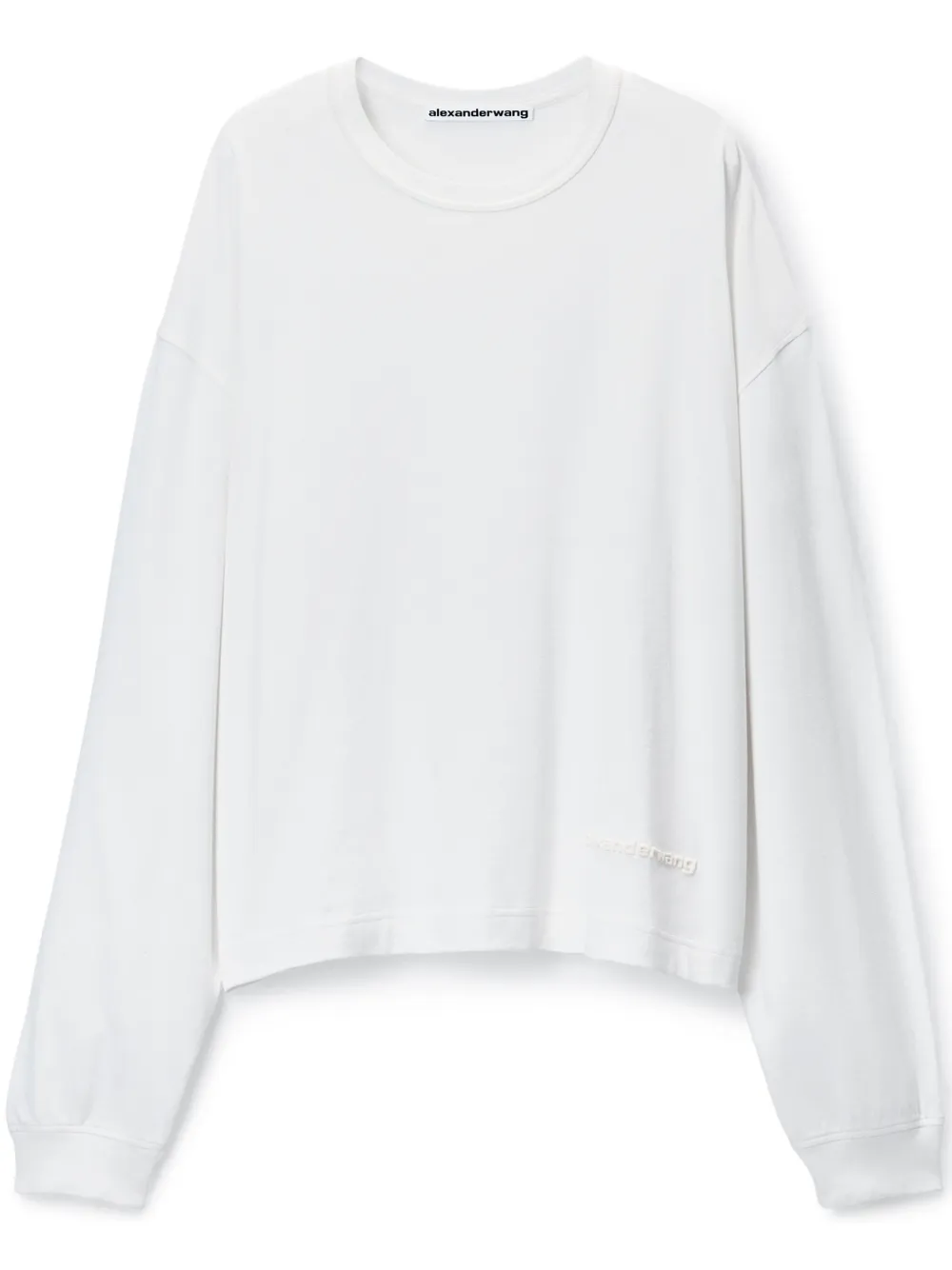 Alexander Wang Cotton Jersey T-shirt In Weiss