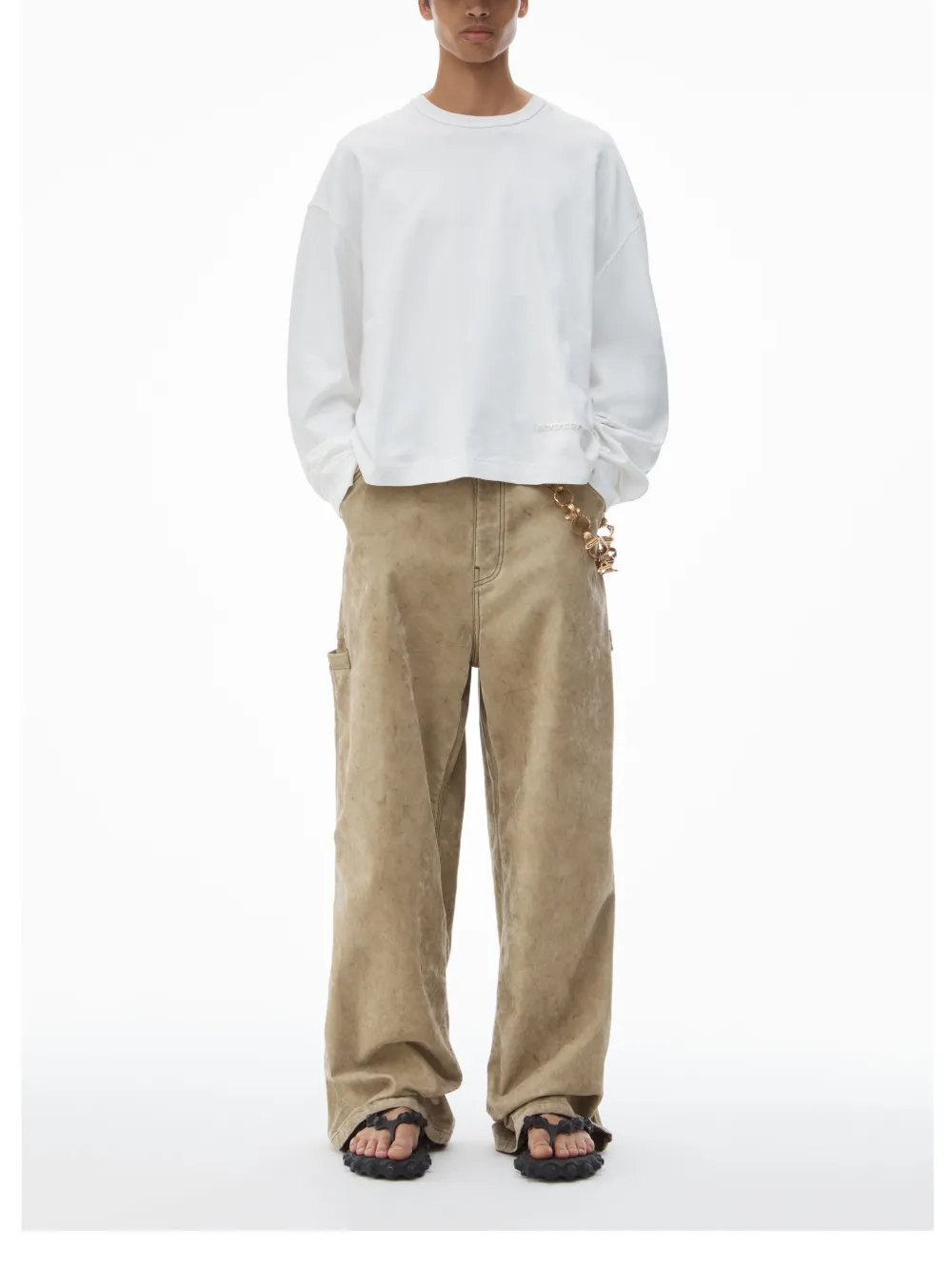 Alexander Wang Katoenen jersey T-shirt Wit
