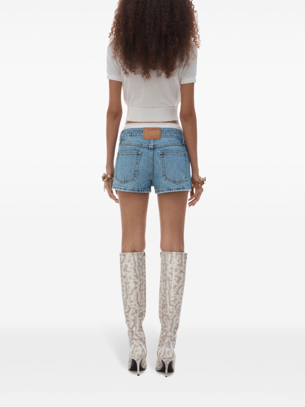 Alexander Wang high-rise denim shorts Women