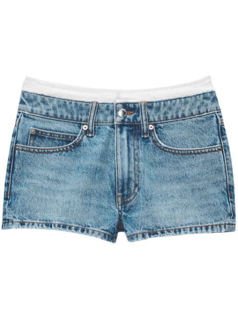 Alexander Wang high-rise denim shorts Women