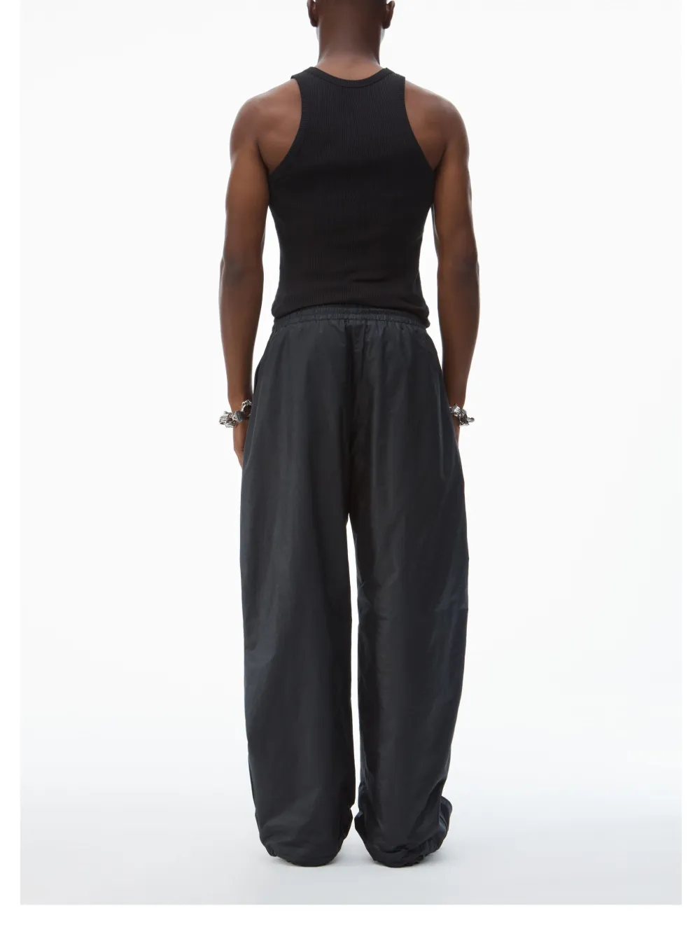 Alexander Wang Trainingsbroek van imitatieleer Zwart