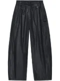Alexander Wang faux-leather track pants - Black