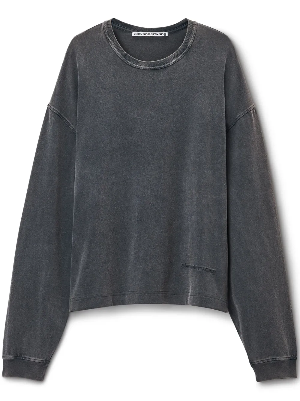Alexander Wang Cotton Jersey T-shirt In Grey