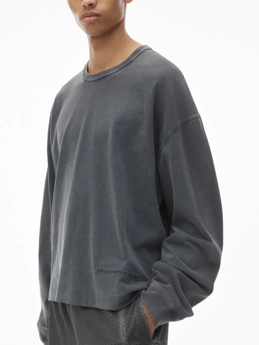 Alexander Wang Katoenen jersey T-shirt Grijs