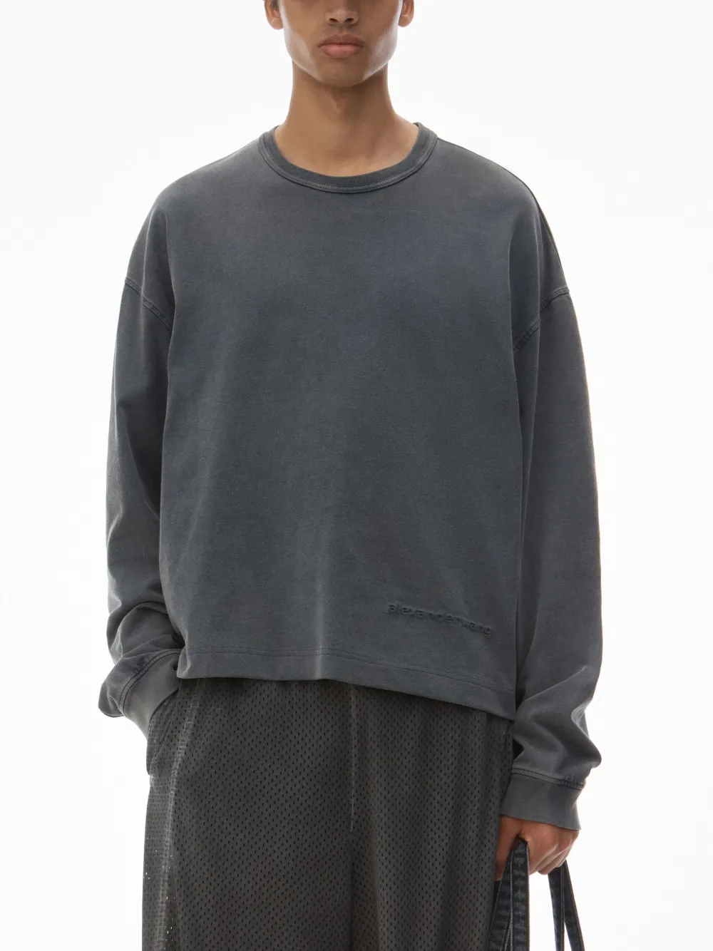 Alexander Wang Katoenen jersey T-shirt Grijs