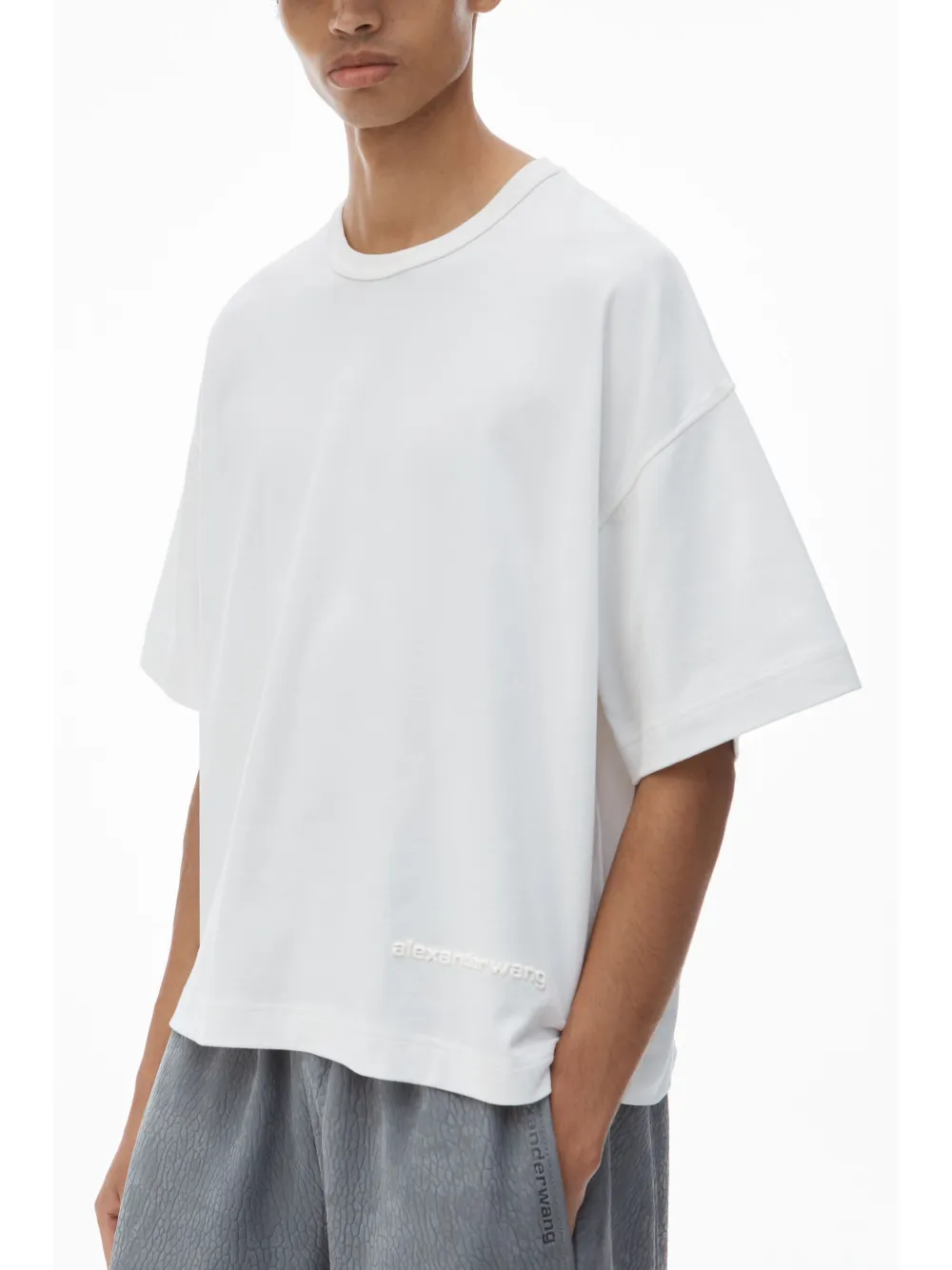 Alexander Wang Katoenen jersey T-shirt Wit