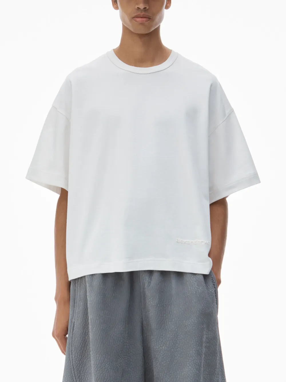 Alexander Wang Katoenen jersey T-shirt Wit