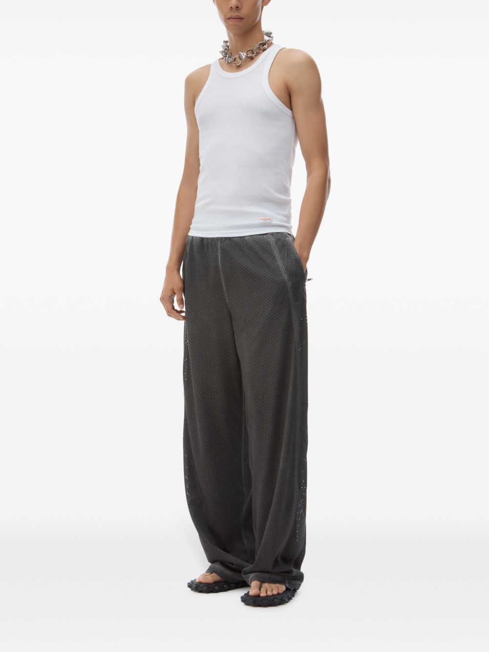 Alexander Wang mesh sweatpants - Zwart