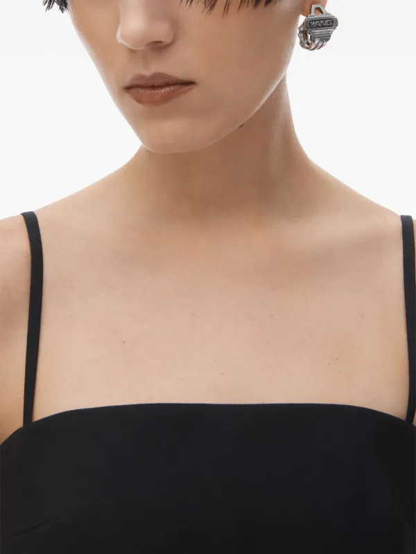 Alexander Wang ☆ブラック ルーシュ ミニドレス Alexander Wang ビジュートリム ミニドレス | ブラック