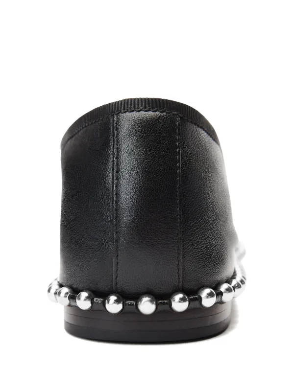 [Alexander Wang] Lina レザー フラットシューズ Alexander Wang Lina フラットシューズ | ブラック | FARFETCH JP
