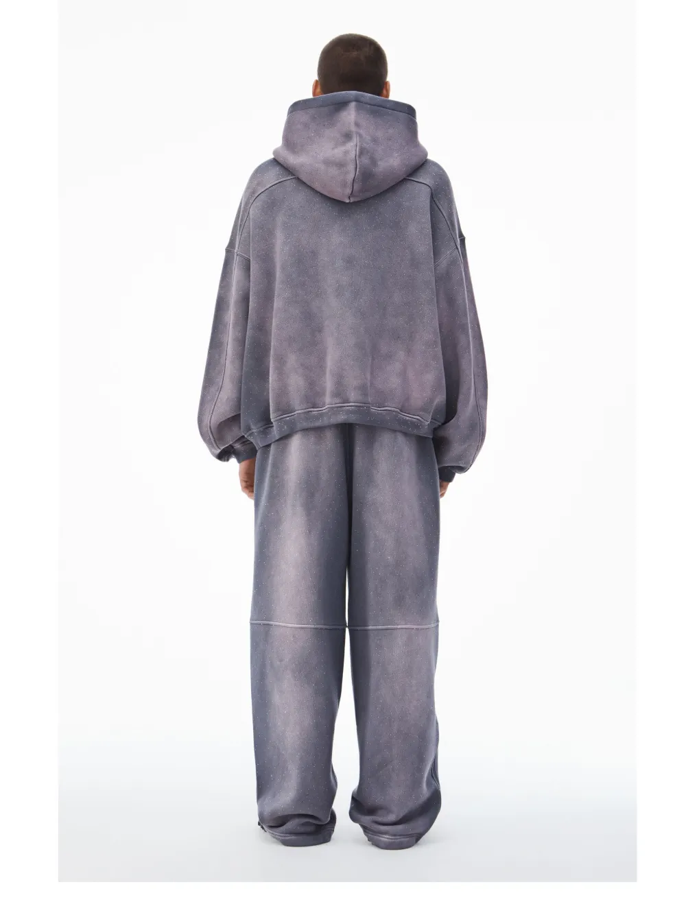 Alexander Wang Hoodie verfraaid met stras Paars