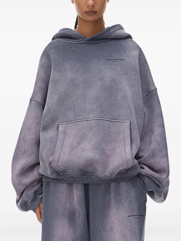 Alexander Wang ラインストーン パーカー | パープル | FARFETCH JP