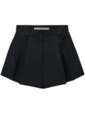 Alexander Wang double-pleat flared shorts - Black