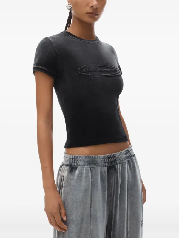Alexander Wang 関税込 ベビーTシャツ Alexander Wang Baby Tシャツ | ブラック | FARFETCH JP