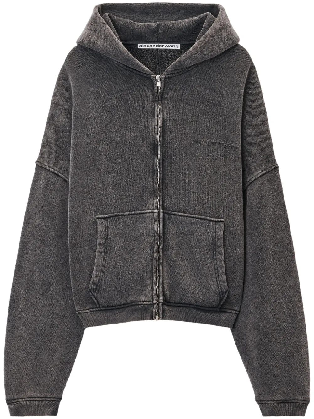 Alexander Wang Hoodie met rits Grijs