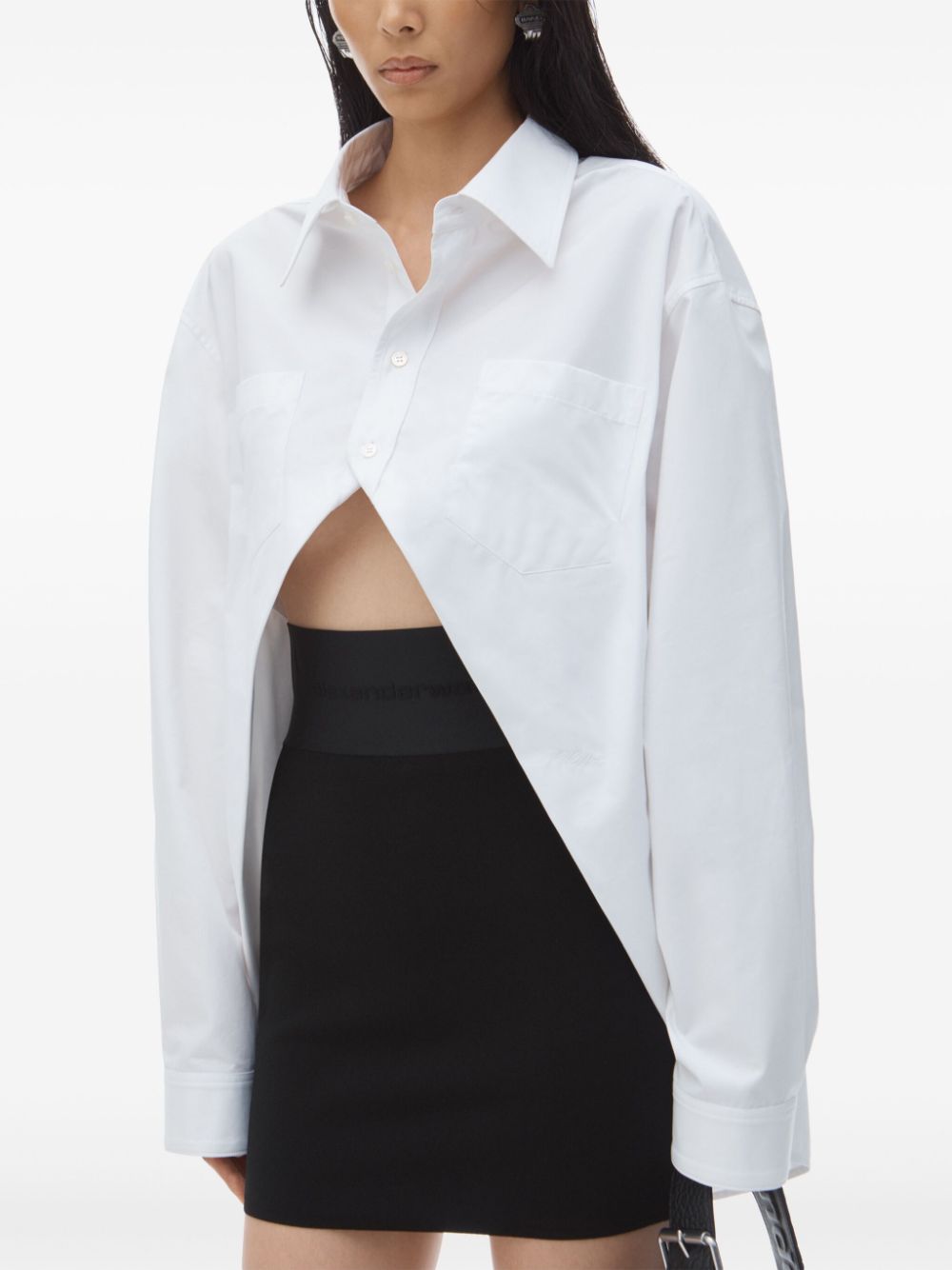 Alexander Wang logo-waistband miniskirt Women