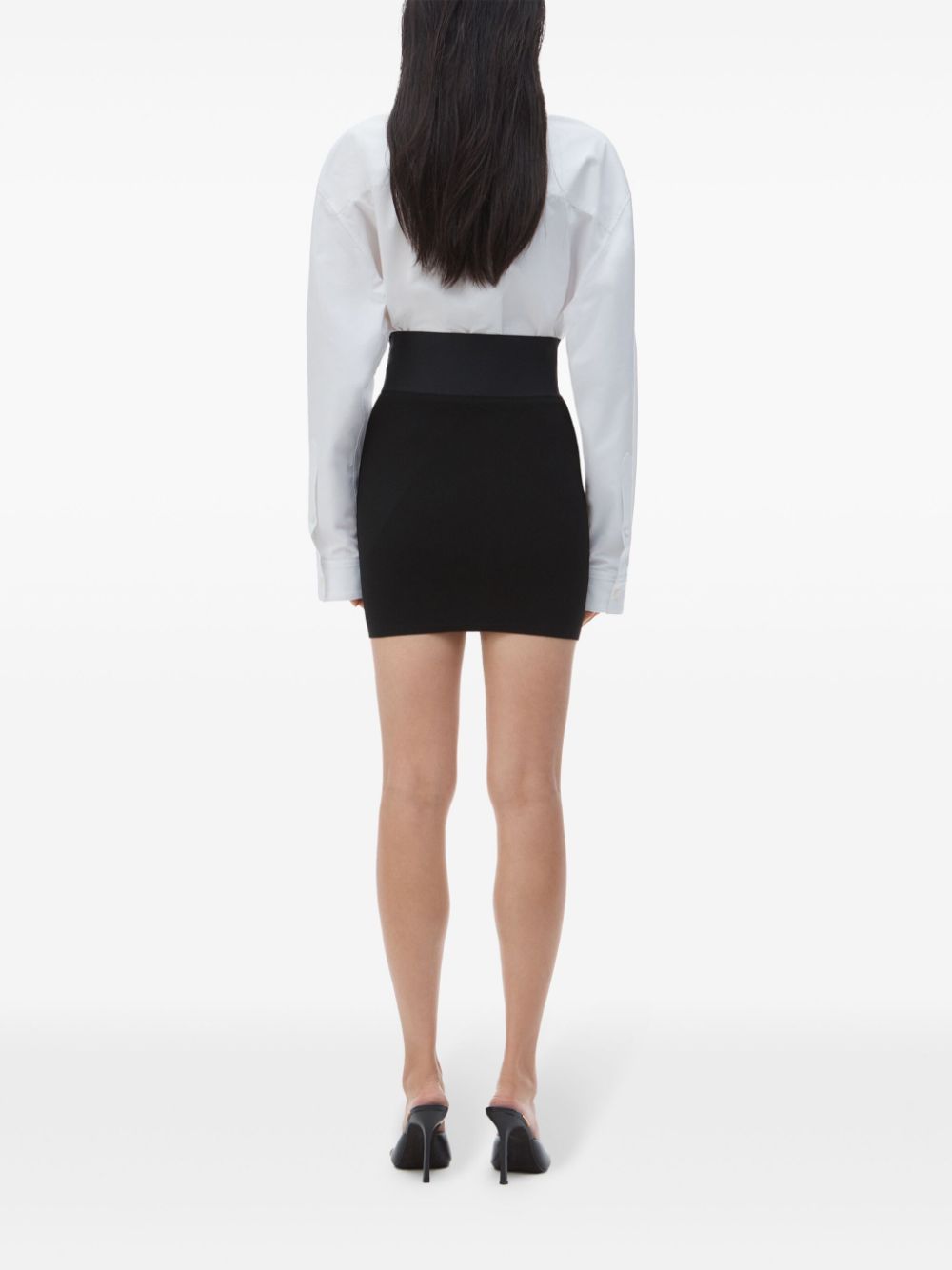 Alexander Wang logo-waistband miniskirt Women