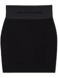 Alexander Wang logo-waistband miniskirt - Black