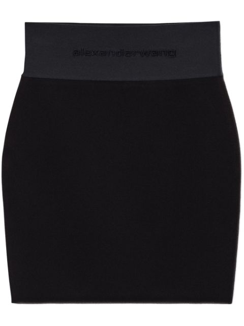 Alexander Wang logo-waistband miniskirt Women